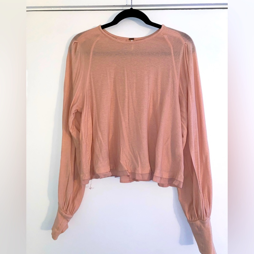Free People Pink Long Sleeve - S